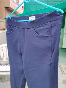 Blue Scretchable Jeggings For Women (30 Waist)