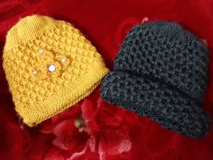 New Cozy Set of Two Knit Beanie Hat