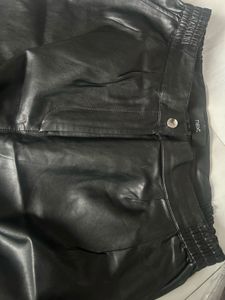 NEXT Leather Black Pant