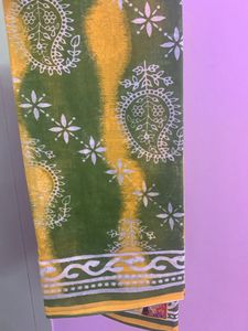 Cotton Saree New With Tag