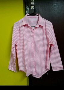 Striped Pink White Shirt