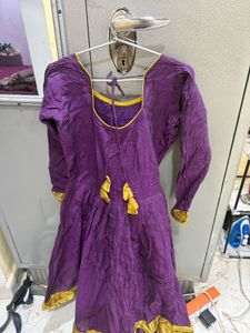 Purple &amp; Yellow Detail Top