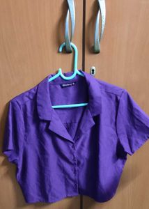 Purple Crop Top