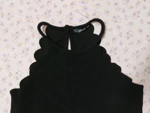 Cute Black Crop Top