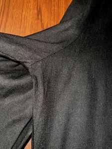 Anouk Black Embroidered Tunic Top
