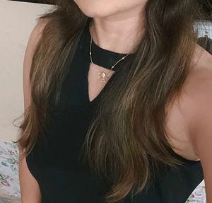 Black Round Neck Bodycon Dress