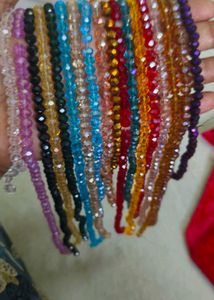 18 Line 6 Mm Crystal Beads String