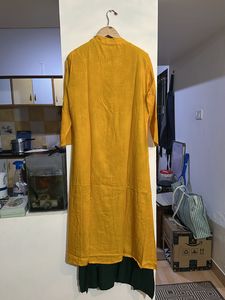Yellow And Green Combination Kurta