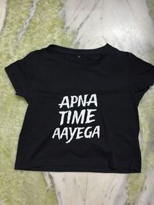 Apna Time Ayega Crop Top