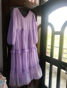 Lavender Tiered Maxi Dress
