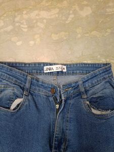 zara blue jeans