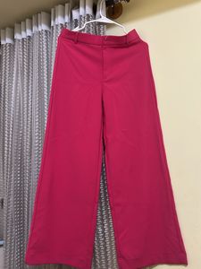 Pink Wide-Leg  Pants