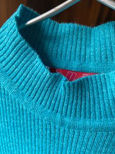 Vintage Blue Knit Sweater