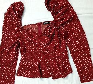 Sweetheart Neck Crop Top