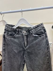 Acid Wash Wide Leg Jeans