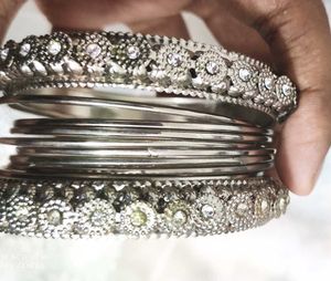Silver Bangle Set