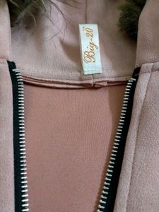 Cute Pink Zipper Hoodie