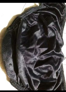 black satin panty