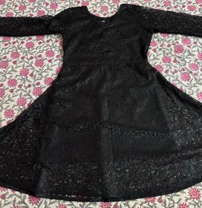 Elegant Black Lace Dress