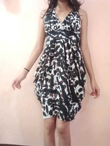 Animal Print Halter Dress