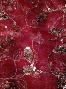 Maroon Embroidered Saree Blouse