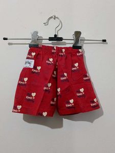 Cute Red Boys Shorts