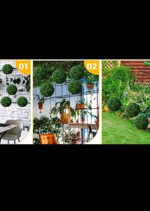 Artificial Eucalyptus Boxwood Topiary Grass Ball