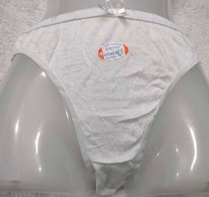 White Cotton Briefs 💚