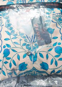 Elegant Blue Printed Cordset