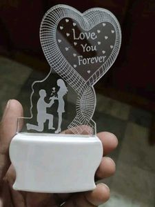 Beautiful Love Lamp Multicolour 3D Illumination