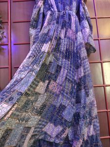 Patchwork Print Maxi Dress