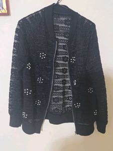 Black Jacket Open Style