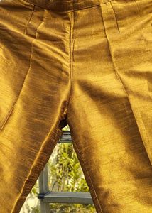 Golden Silk Blend Trousers