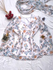 Fairy Corset Kurti With Scarf 🫶🏻