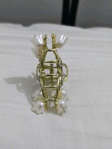 Pearl Flower Hair Claw Clip