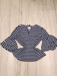 Y2K Trendy Influencer Bell Sleave Top