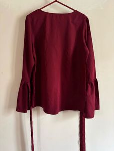 Elegant Maroon Pearl top