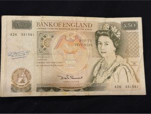 Bank of England £50 Note
