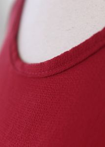Summer Red Tassel Top