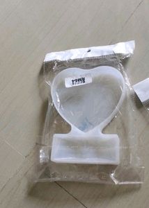 heart shape silicone resin mould