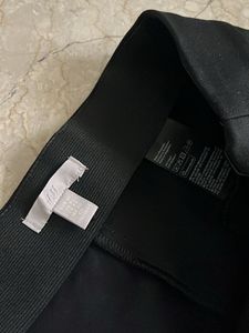 H&amp;M Black Crease High-Waisted Leggings