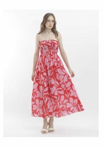 Rareism Floral Printed Smocked Dress