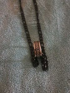 Stainless Black Chain With Ring