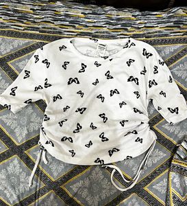 🦋Pretty Butterfly Ruched Top🦋