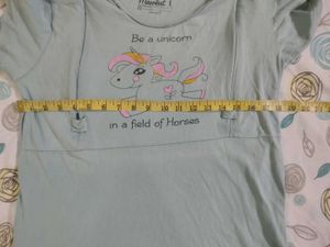 Cute Unicorn Graphic maternity Tee