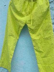 Neon Yellow Drawstring Pants