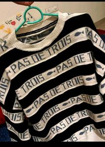 Striped 'Pas De Trois' Sweater