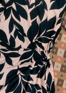 Pink And Black Fitted Dress