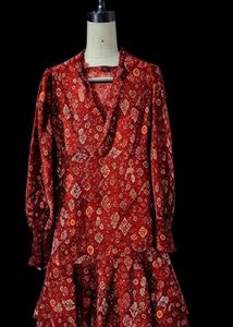New Red Flared Dress