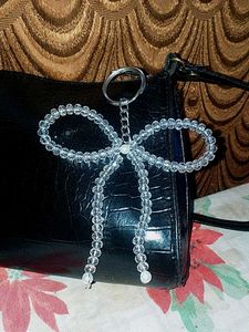 Crystal Bow Keychain